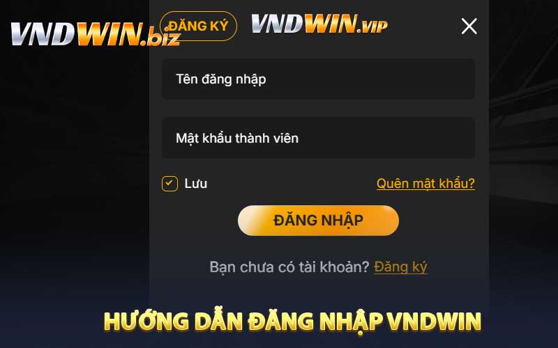 Hướng dẫn đăng nhập VNDWIN