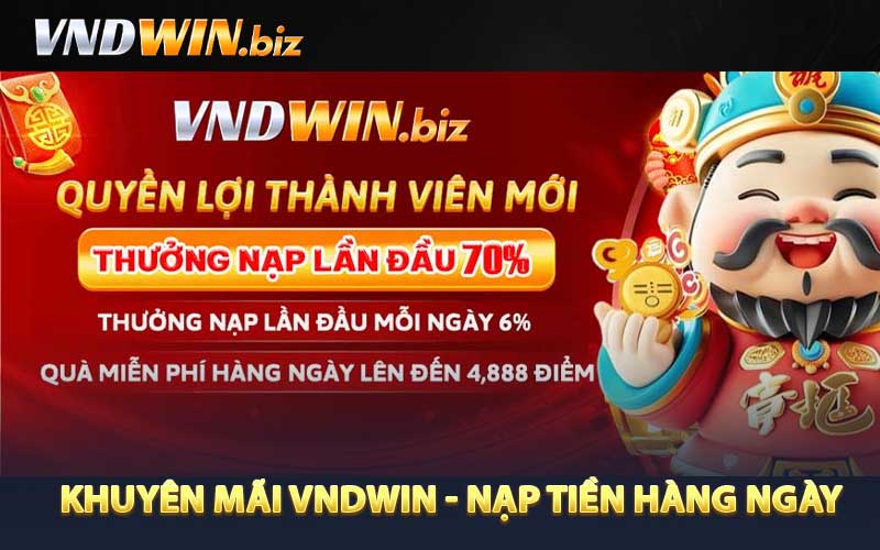 Khuyến Mãi VNDWIN - Nạp tiền hàng ngày